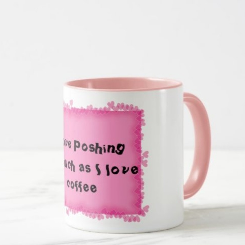 NEW! Two Tone Poshmark 11oz Coffee Mug - Picture 4 of 6